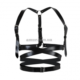 Шкіряна портупея Art of Sex - Melani Leather harness, чорна