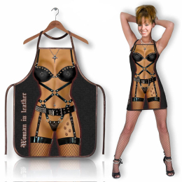 Кумедний кухонний фартух модель «Жінка БДСМ»