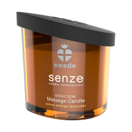 Массажная свеча Swede Senze Seduction, гвоздика, апельсин и лаванда, 150 мл