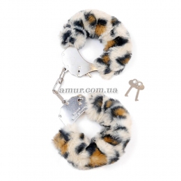 Наручники «Fetish Furry Cuffs» з леопардовим гарматою