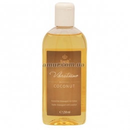 Масажна олія з ароматом кокосу «Vibratissimo Massage Coconut», 250 мл