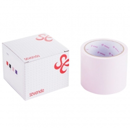 Скотч для бондажа LOCKINK SEVANDA Electrostatic Tape, бледно-розовый, 16 м