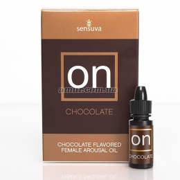 Возбуждающе капли для клитора Sensuva - ON Arousal Oil for Her Chocolate, 5 мл, со вкусом шоколада