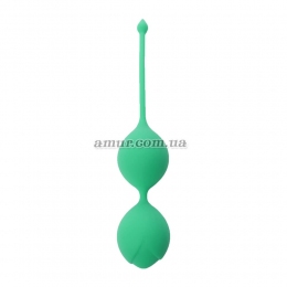 Вагінальні кульки «Silicone Kegel Balls» зелені