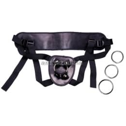 Жіночі трусики для страпону «Leather strap»