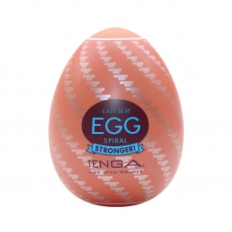 Мастурбатор-яйцо Tenga Egg Spiral, плотный TPE, пробник лубриканта 5 мл
