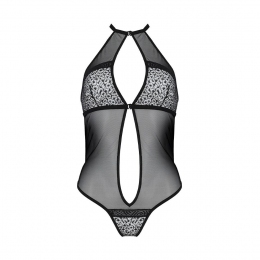 Сітчасте боді з мереживом на грудях Passion Satara Body, чорне