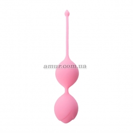 Вагинальные шарики «Silicone Kegel Balls», розовые, 60 г