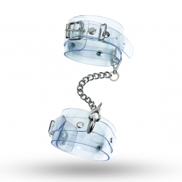 Наручники Feral Feelings - Hand Restraints, блакитні, прозорі