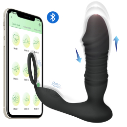 Пробка-массажер простаты Erospace Men’s Play Thrusting Prostate Massager APP Controlled B5