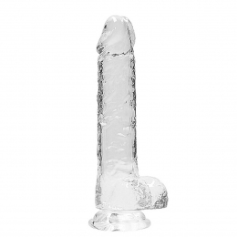 Фаллоимитатор «Realrock Dildo 8», 21 см, прозрачный
