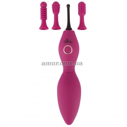 Клиторальный вибратор с 3 насадками «Spot Vibrator with 3 Tips»