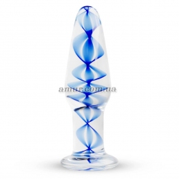 Скляна анальна пробка із внутрішньою спіраллю Gildo Glass Buttplug No. 23