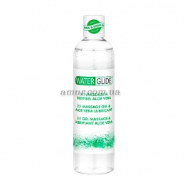 Массажный гель и Лубрикант, 2 в 1 «Waterglide Massage & Lubricant Aloe Vera» 300 мл
