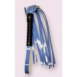 Флоггер «Flirty», еко-лак, голубой, 53 см