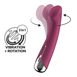 Вибратор с ротацией Satisfyer Spinning G-Spot 1, красный