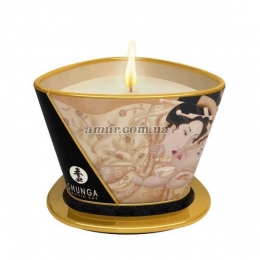 Массажная свеча Shunga Massage Candle - Vanilla Fetish, 170 мл, с афродизиаками