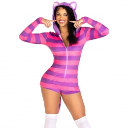Комбинезон-костюм кошечки Leg Avenue Comfy Cheshire, с капюшоном