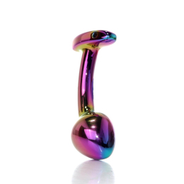 Анальна пробка Jewellery Multicolour Curved Plug M