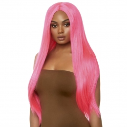 Парик Leg Avenue 33″ Long straight center part wig, розовый