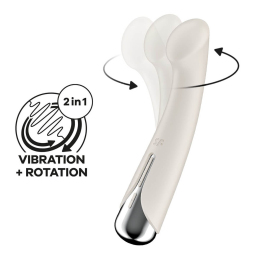 Вибратор с ротацией Satisfyer Spinning G-Spot 1, бежевый