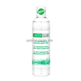 Массажный гель и Лубрикант, 2 в 1 «Waterglide Massage & Lubricant Aloe Vera» 300 мл