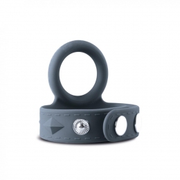 Двойное эрекционное кольцо Boners Cock & Ball Strap S/M, регулировка диаметра, 3,5–5 см