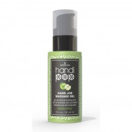 Смачний гель для вишуканих мануальних та оральних ласок Sensuva - Handipop Green Apple, 59 мл