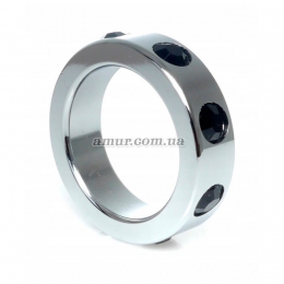 Ерекційне кільце «Metal Cock Ring Black Diamonds, medium»