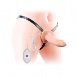 Страпон с вибрацией Vibrating Unisex Hollow Strap On
