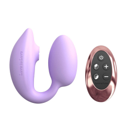 Віброяйце з вакуумною кліторальною стимуляцією Love To Love Wonderlover, фіолетове