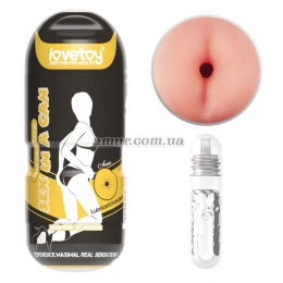 Мастурбатор-попка в колбе «Sex In A Can Anus Stamina» + лубрикант