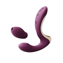 Вибратор-пульсатор с вакуумной насадкой Zalo G-Spot, фиолетовый