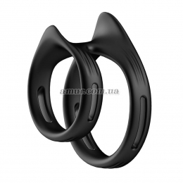 Двойное эрекционное кольцо «Capen», черное