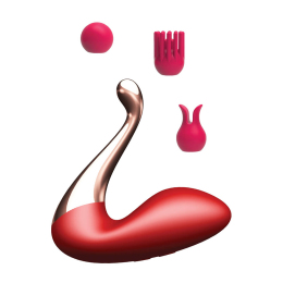Вибромассажер Swan Massager, сменные насадки, 9 режимов, управление через приложение