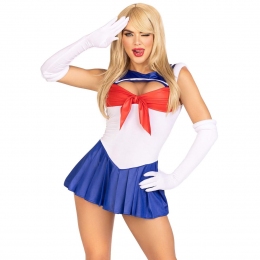 Эротический костюм Сейлор Мун Leg Avenue Sexy Sailor , платье, перчатки, бант