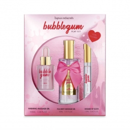 Подарунковий набір косметики Bijoux Indiscrets Bubblegum Play Kit, масажне масло, гель, блиск