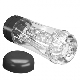 Прозорий мастурбатор «Pretty Love Tamara», з вібрацією