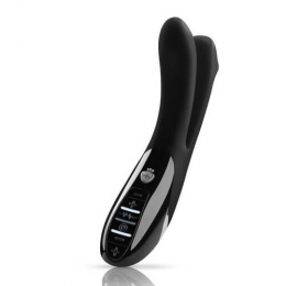 Вібратор подвійний з електростимуляцією Mystim Tingling Aparte eStim Black, міостимулятор