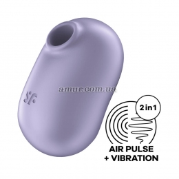 Вакуумный стимулятор с вибрацией Satisfyer Pro To Go 2, фиолетовый