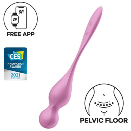 Вагинальные смарт-шарики с вибрацией Satisfyer Love Birds 1, розовые, 78 г