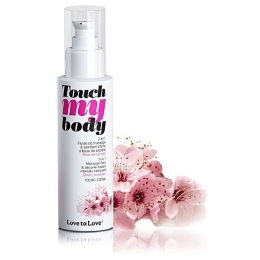 Массажный гель и смазка 2-в-1 TOUCH MY BODY Cherry Blossom, 100 мл