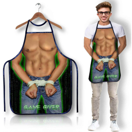 Кумедний кухонний фартух з написом «Гра закінчена - Gave Over»