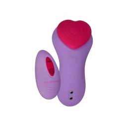 Вибратор в трусики FairyGasm HeartGem violet, на магните, пульт ДУ