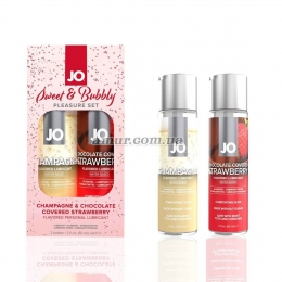 Набор System JO Sweet Bubbly — Champagne +  Chocolate Covered Strawberry, 3×30 мл