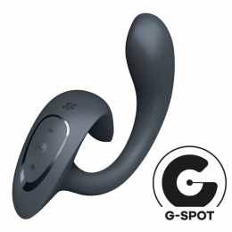 Вагінально-кліторальний вібратор Satisfyer G for Goddess 1, сірий, 2 мотори