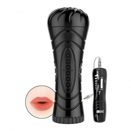 Мастурбатор-ротик, в тубі «Masturbator Cup - Vibration Mouth», 7 режимів вібрації