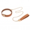 Повідець LOCKINK Tied Collar with Leash Set, коричневий