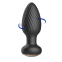 Анальна пробка з ротацією «Funejoy», чорна, 7 режимів вібрації та ротації