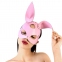 Кожаная маска Зайки Art of Sex - Bunny mask, розовая